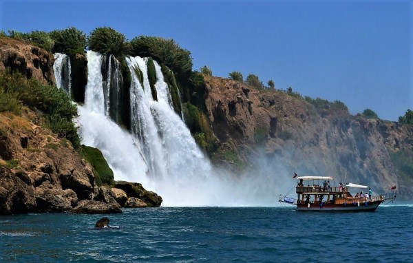 Lower Duden Waterfall Boat Tour From Belek